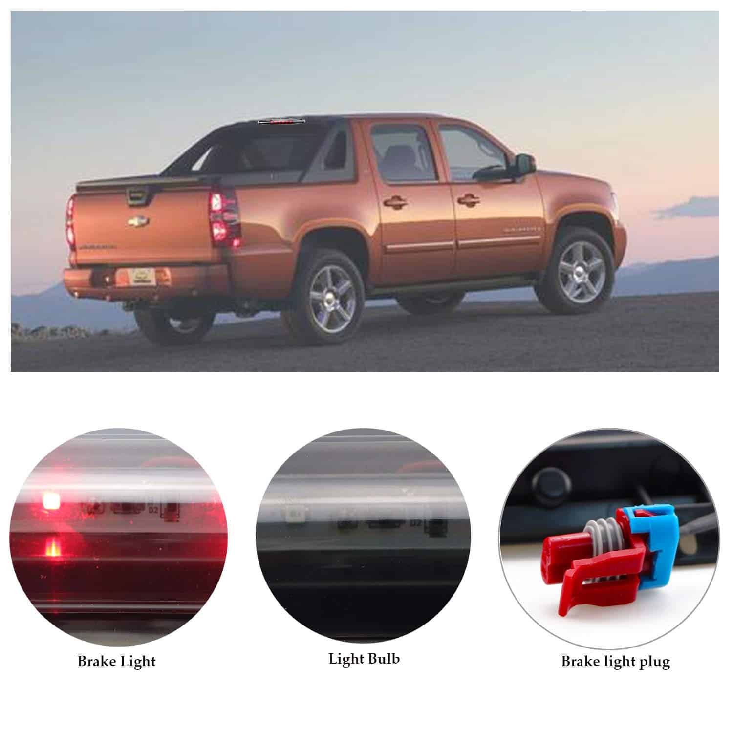 Tercera luz de freno LED para Chevrolet Avalanche - Imagen 8