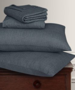 Juego de sábanas de franela Briarwood Home -Carbón