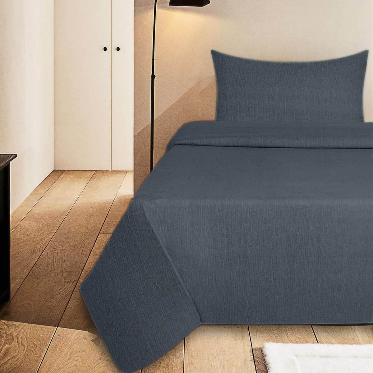 Juego de sábanas de franela Briarwood Home -Gris Carbón - Imagen 4