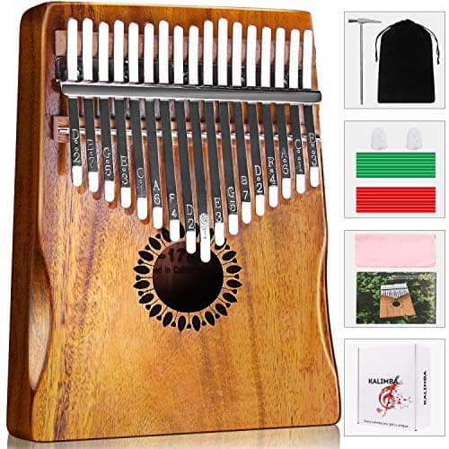Kalimba Newlam 17 Teclas, Piano de Pulgar Mbira Portátil