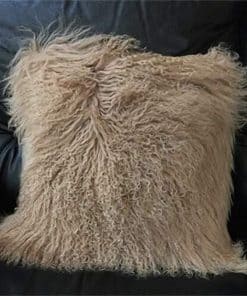 Funda de cojín de piel de cordero mongol Comfortable