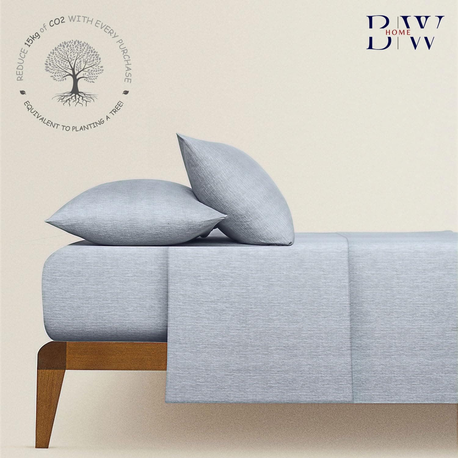 Juego de sábanas de franela Briarwood Home -Gris nube - Imagen 6