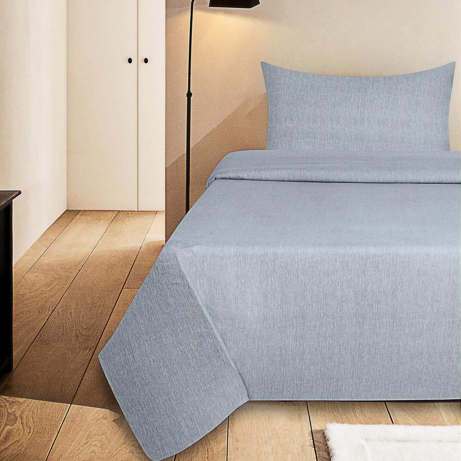 Juego de sábanas de franela Briarwood Home -Gris nube - Imagen 3
