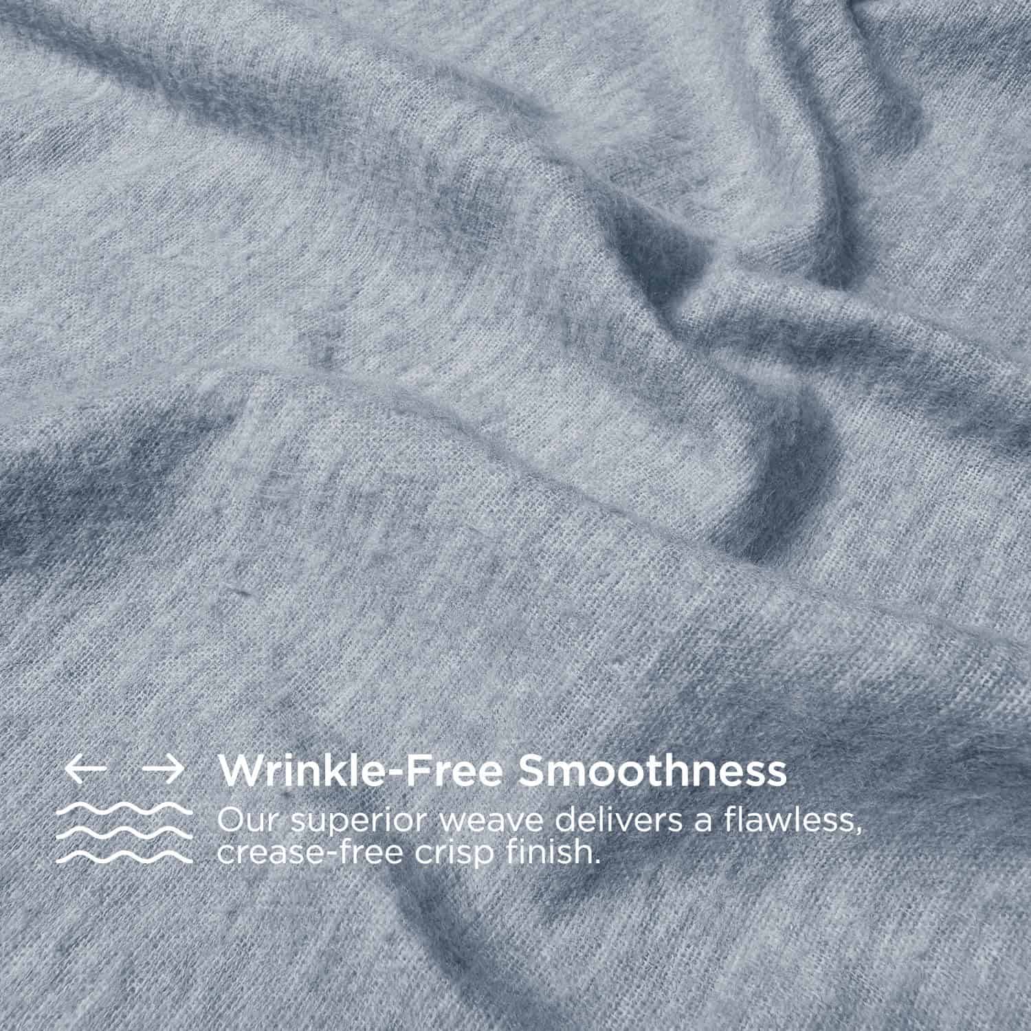 Juego de sábanas de franela Briarwood Home -Gris nube - Imagen 7