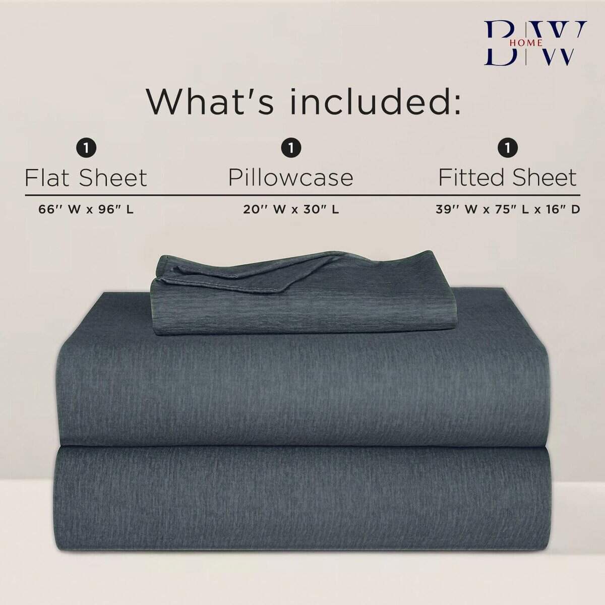 Juego de sábanas de franela Briarwood Home -Gris Carbón - Imagen 3