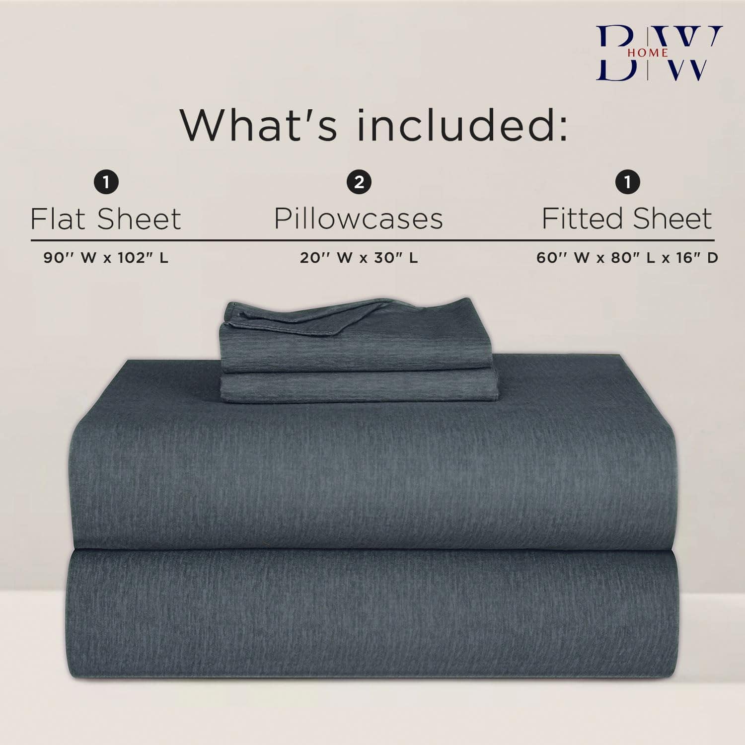 Juego de sábanas de franela Briarwood Home -Carbón - Imagen 4