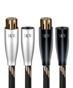 SKW Un Par de Cable de Micrófono Balanceado XLR Macho a XLR