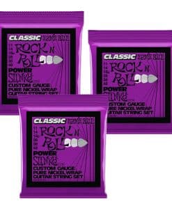 3 PACK Cuerdas de Guitarra Eléctrica Ernie Ball 2250 Rock N