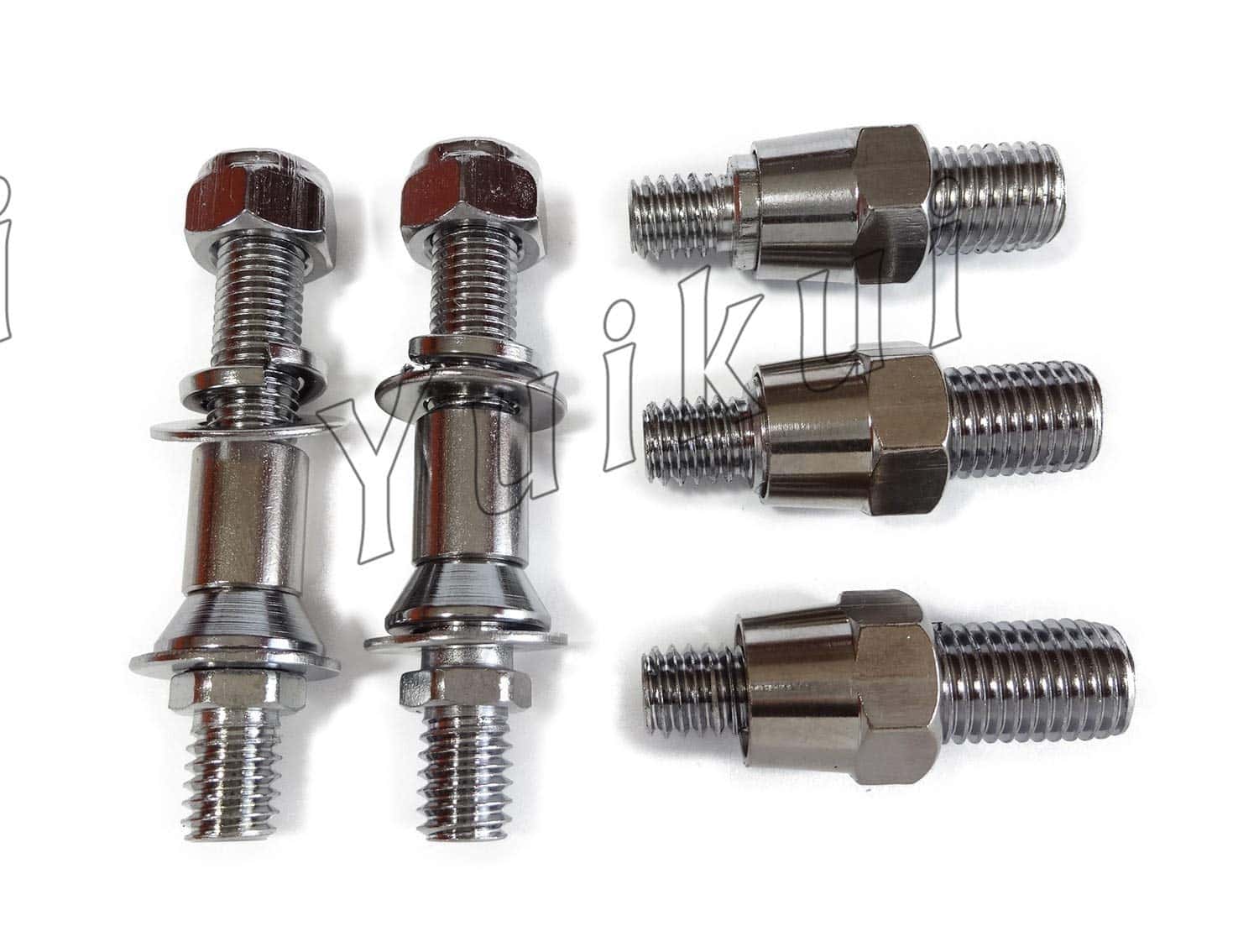 Espejo de Lanza de Motocicleta Grim Reaper Cromado - Imagen 8