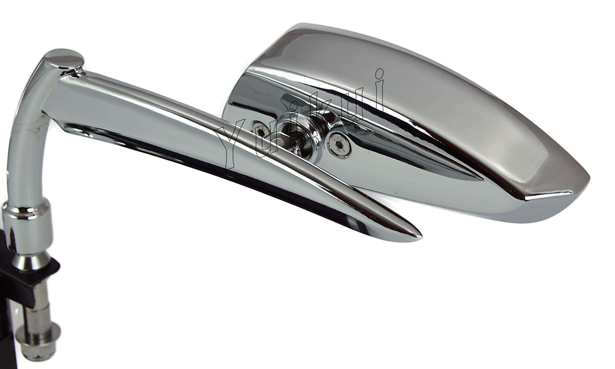 Espejo de Lanza de Motocicleta Grim Reaper Cromado - Imagen 7