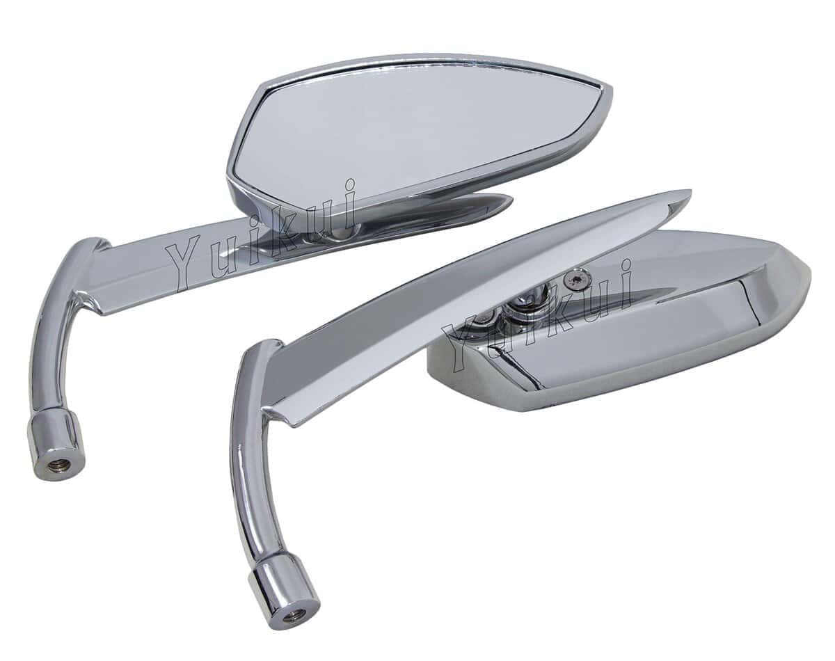 Espejo de Lanza de Motocicleta Grim Reaper Cromado