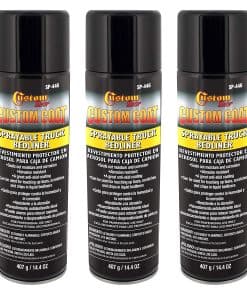 Custom Coat Sprayable Truck Bedliner - Paquete de 3 Latas