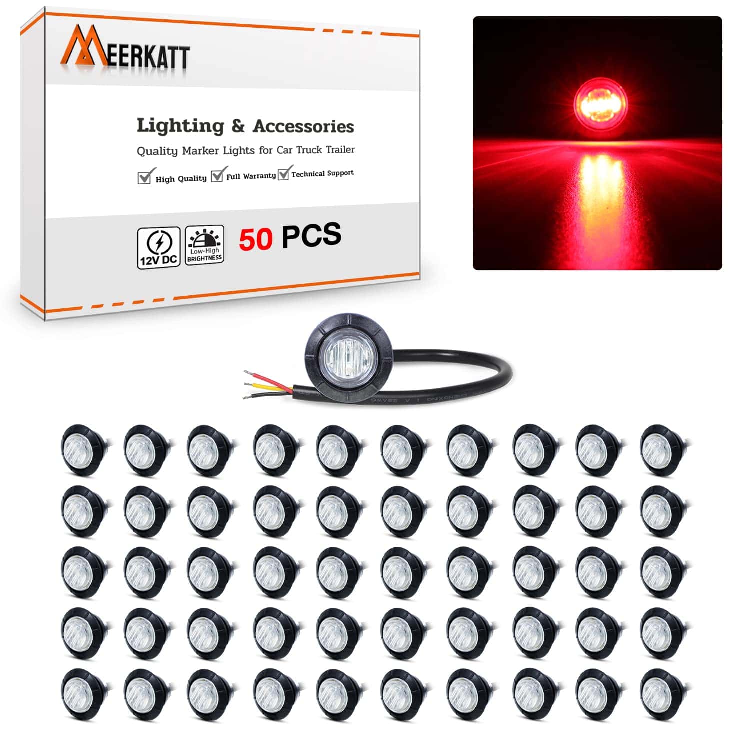 Meerkatt 3/4 Pulgada 2 Pasos Luz Lateral Mini Multifunción - Imagen 3