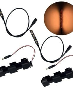 2 Kits Falsas Llamas de Fuego LED Efecto Llama Vela LED 9V