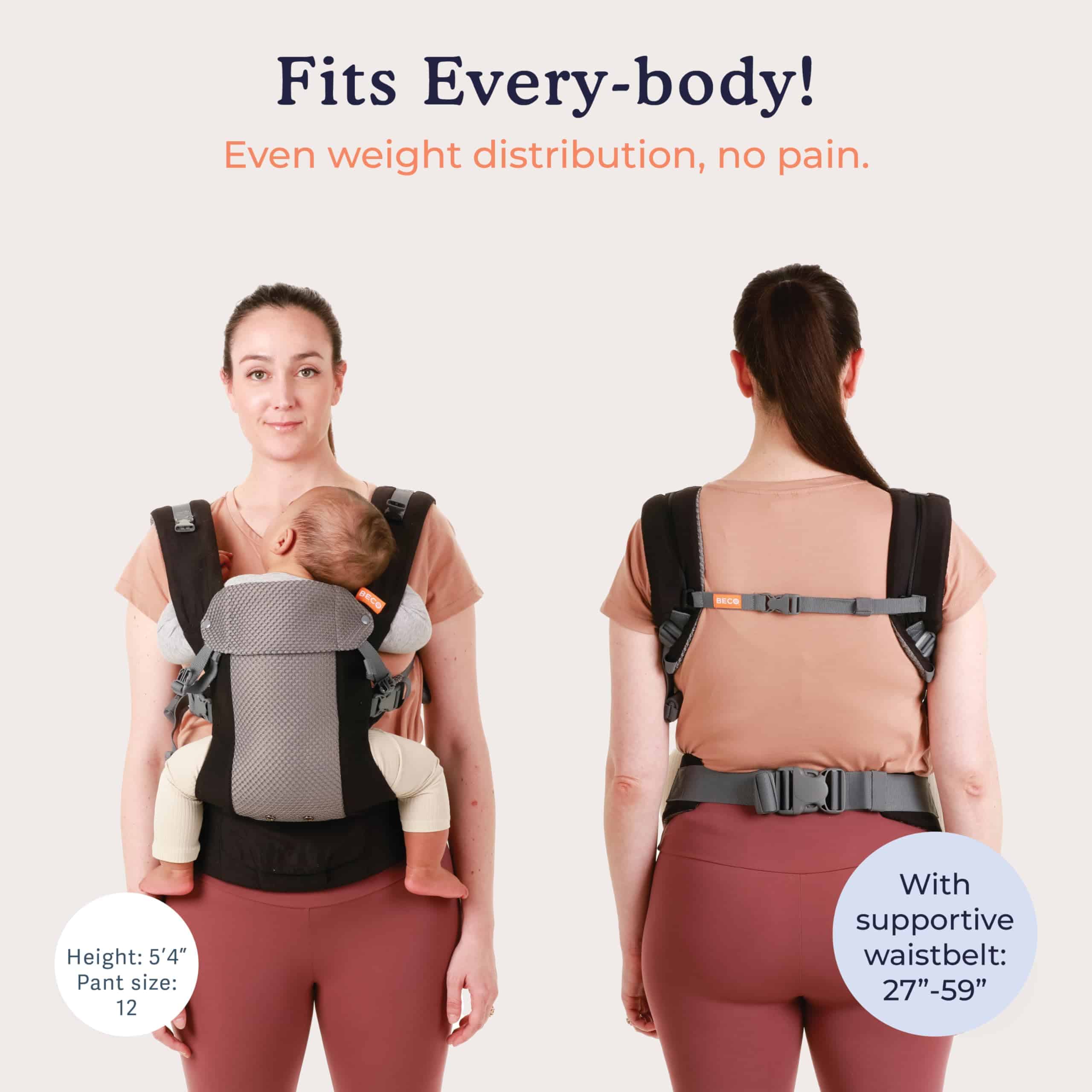 Portabebés Beco Gemini Recién Nacido a Niño Pequeño - - Imagen 6