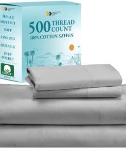 California Design Den - Juego de sábanas Queen Size de alta