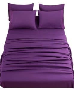 Juego de sábanas SONORO KATE Super Suaves -Morado