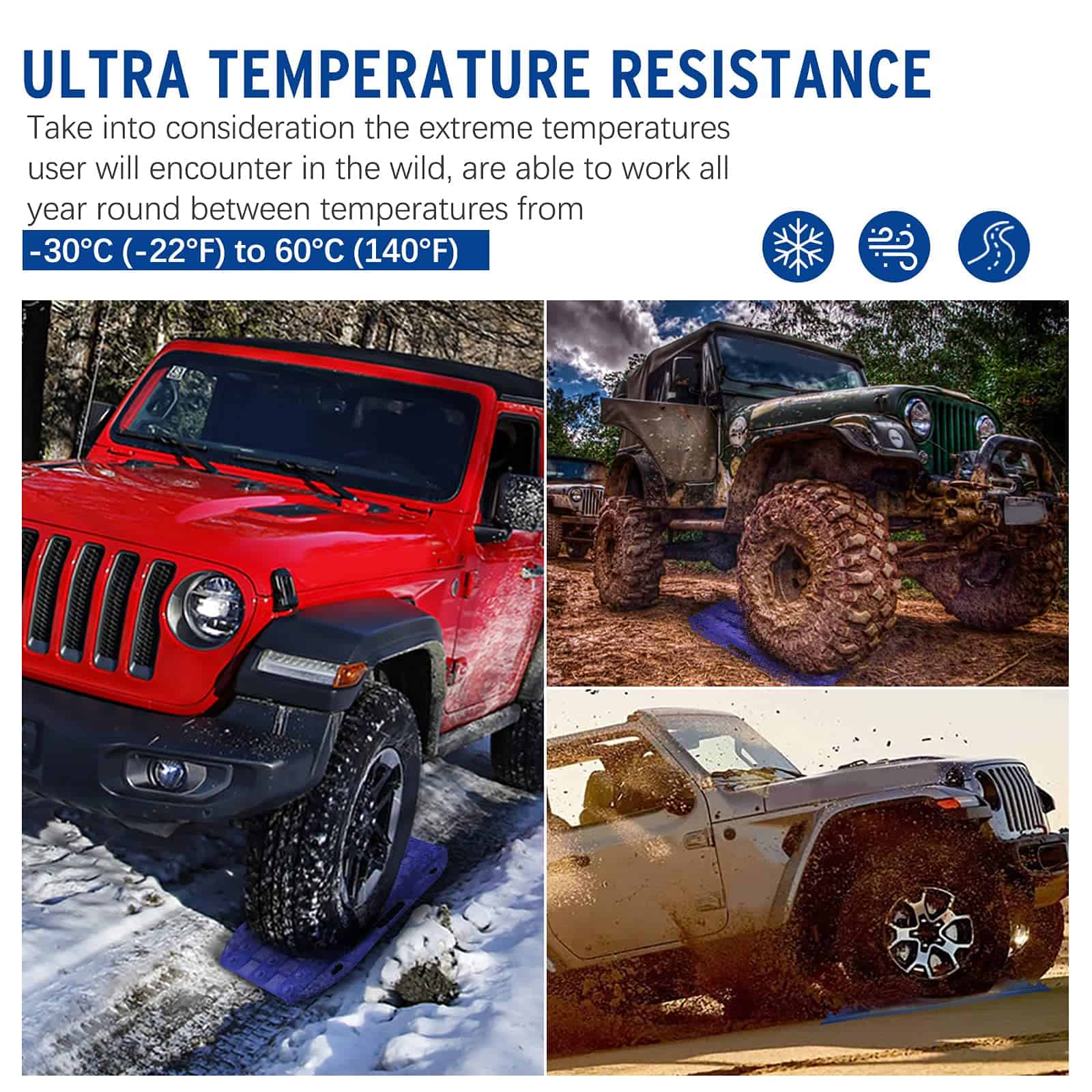 Tablas de tracción Off-Road BUNKER INDUST, 2 Piezas para - Imagen 7