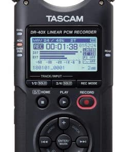 Grabador de audio portátil de cuatro pistas Tascam DR-40X y