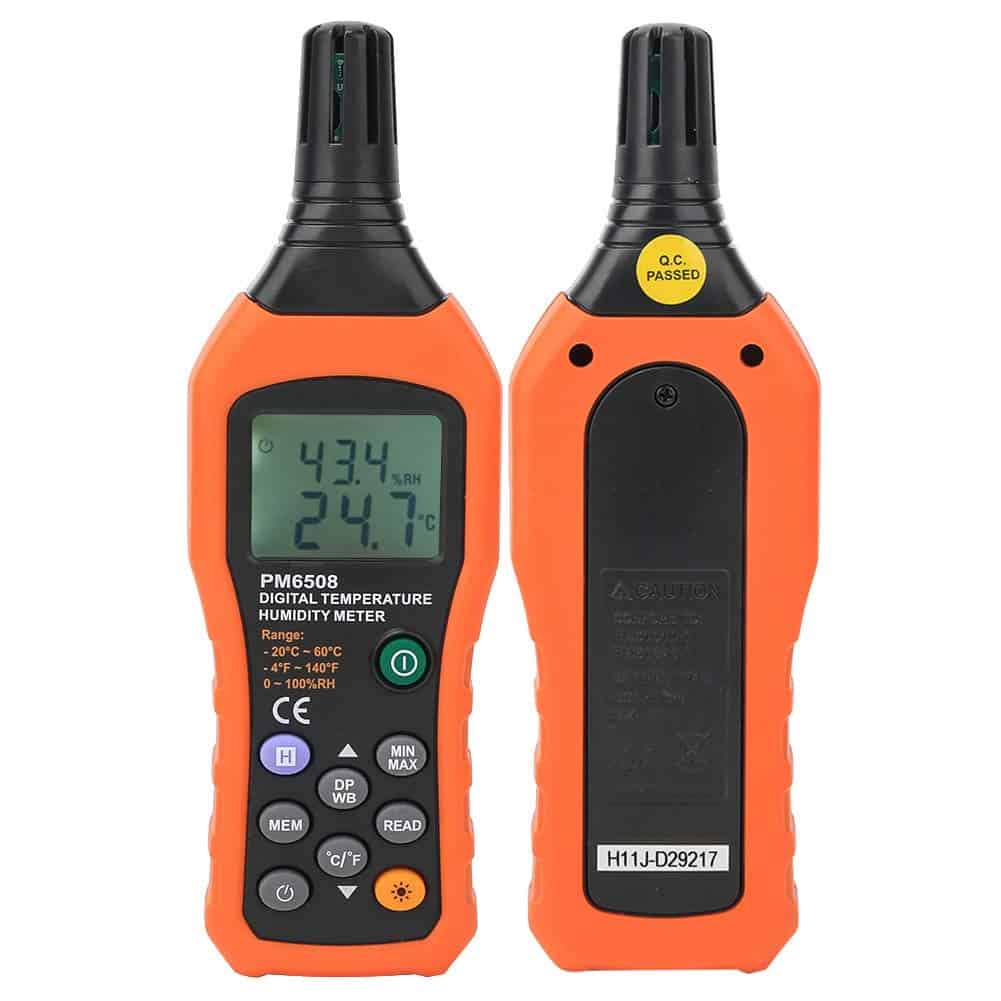 Medidor Digital de Humedad y Temperatura MS6508 Termómetro - Imagen 8