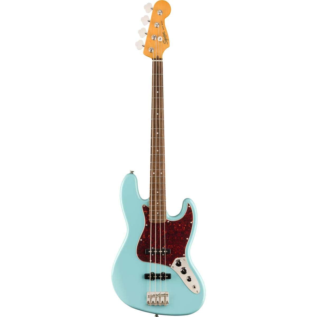 Bajo Jazz Squier Classic Vibe 60s, Azul Daphne, Diapasón de