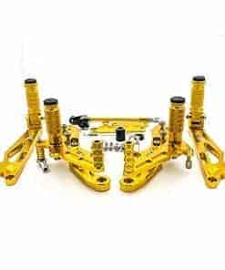 Krace Juegos de Estriberas Traseras Reposapiés Pedales de