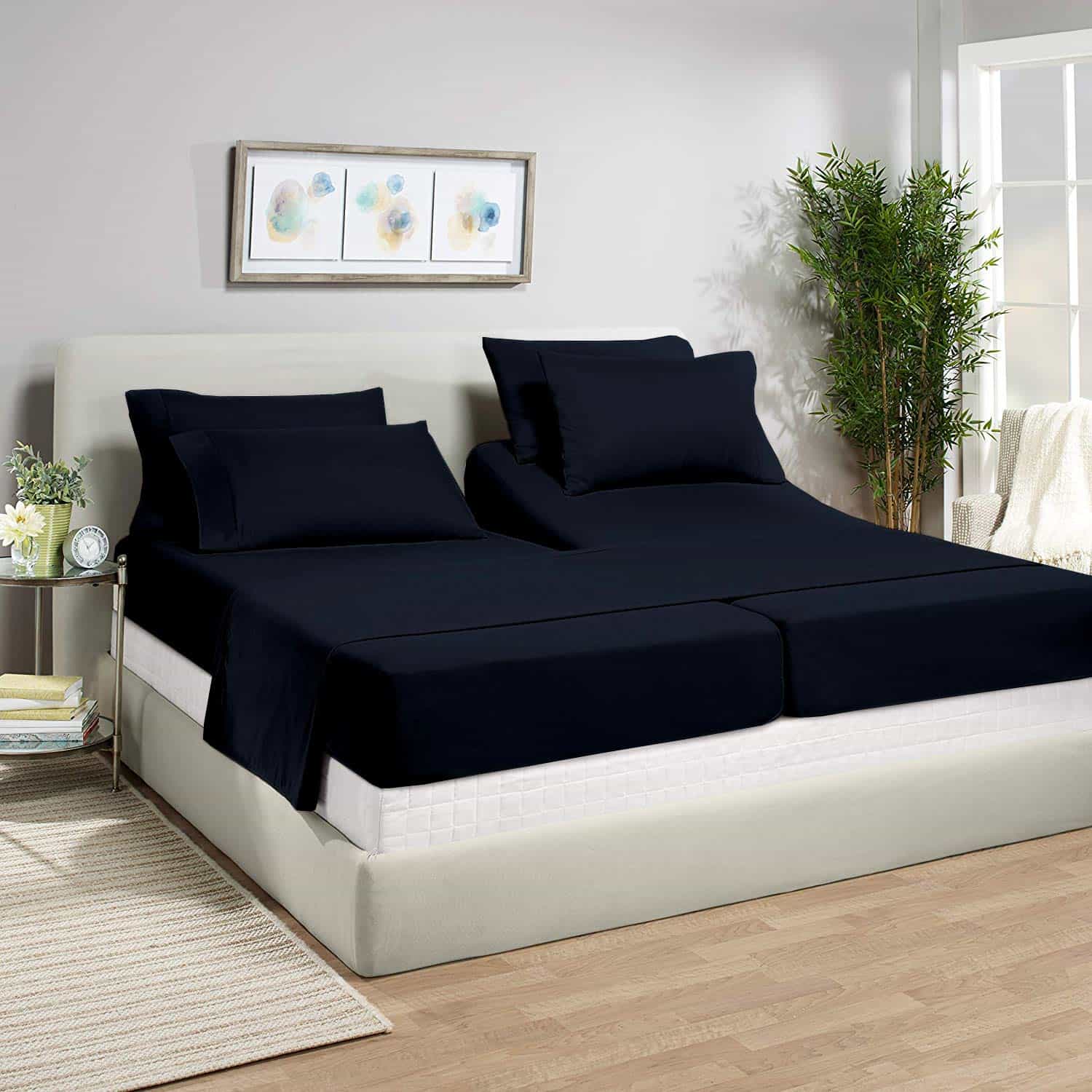 Juego de sábanas para cama Sleep Number Split -Azul Marino S - Imagen 3
