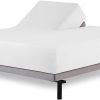 Juego de sábanas para cama Sleep Number Split -Blanco sólido
