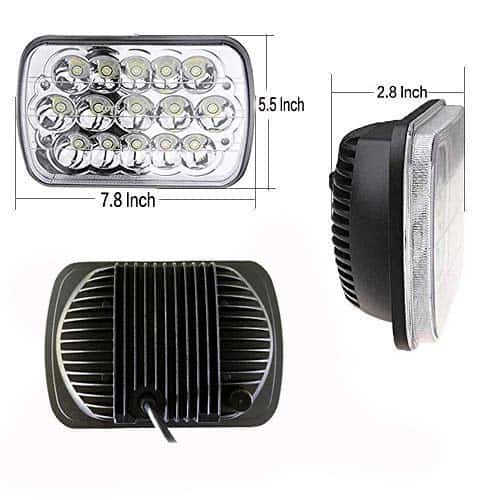 Faros Rectangulares LED 5x7'' 7x6'' Pulgadas Homologados - Imagen 3