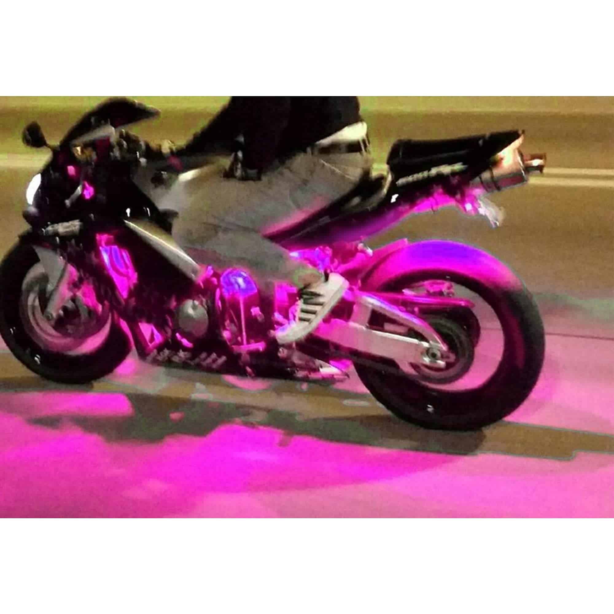 NBWDY 10Pcs Kits de Luces LED para Motocicleta con Control - Imagen 8