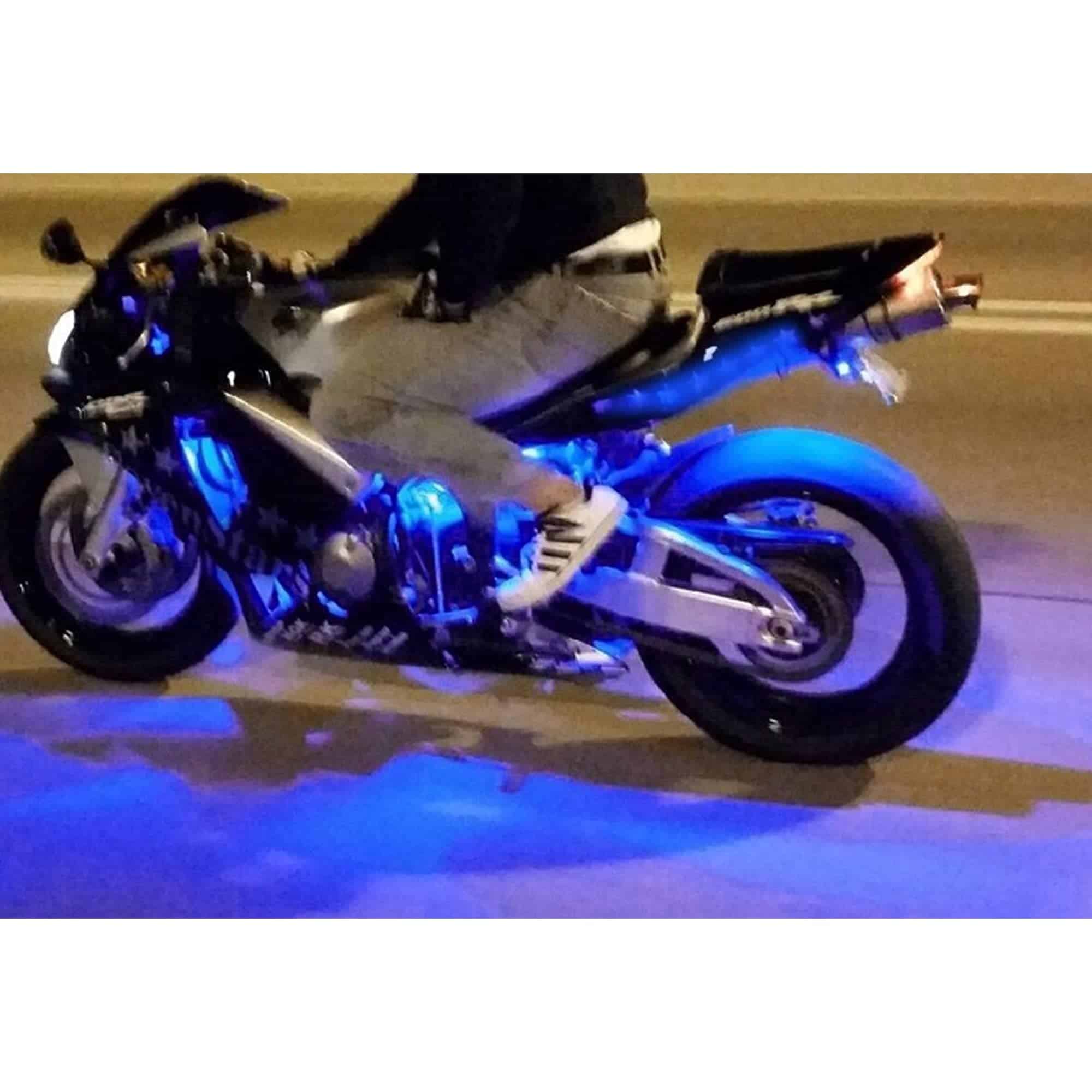 NBWDY 10Pcs Kits de Luces LED para Motocicleta con Control - Imagen 7