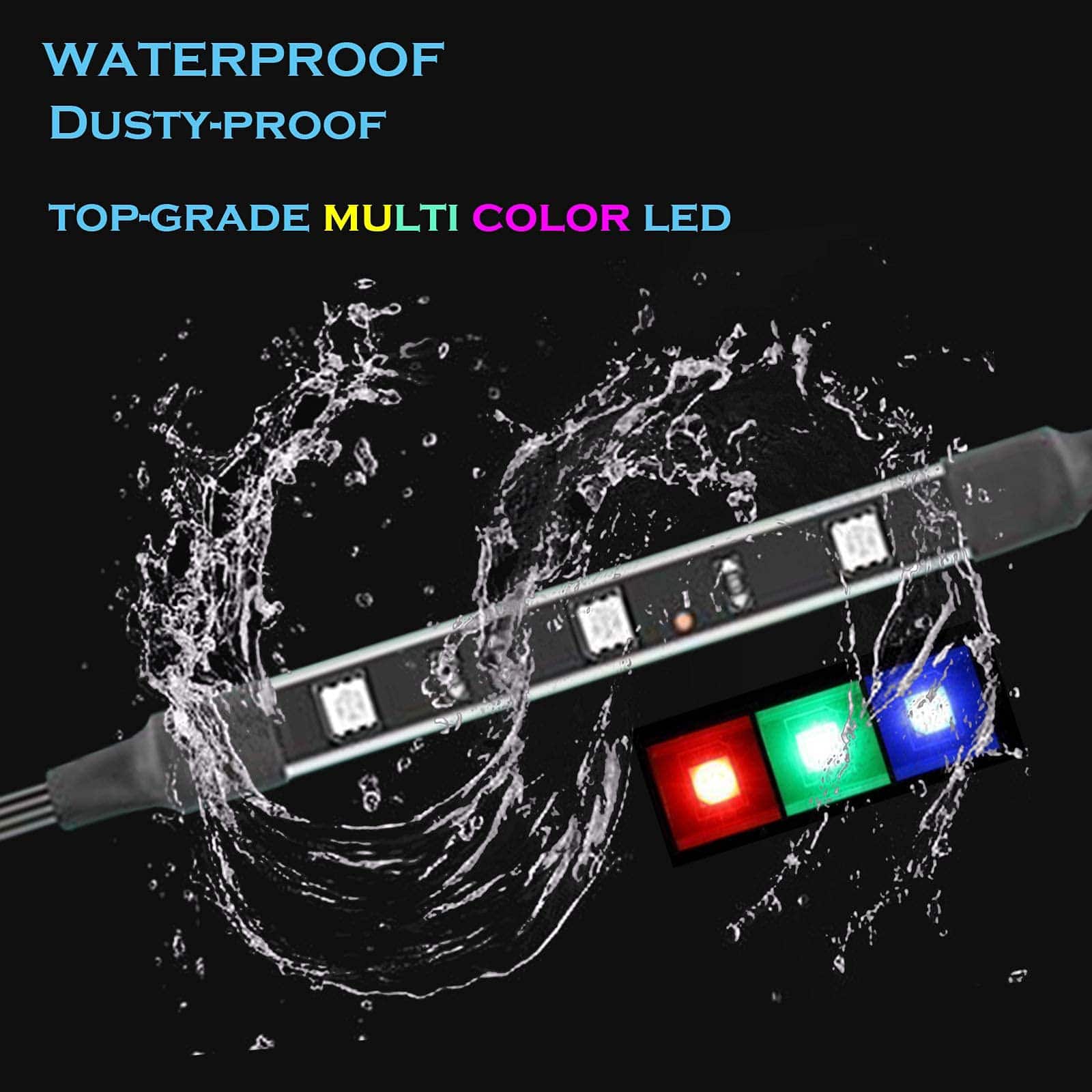 NBWDY 10Pcs Kits de Luces LED para Motocicleta con Control - Imagen 6