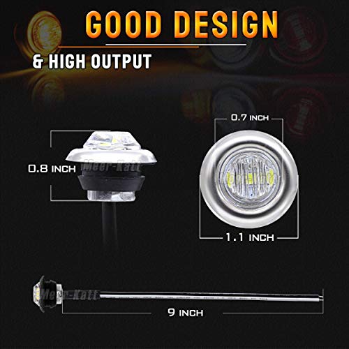 Meerkatt (Paquete de 100) Mini luz indicadora redonda de - Imagen 4