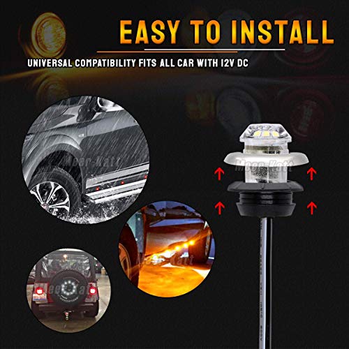 Meerkatt (Paquete de 100) Mini luz indicadora redonda de - Imagen 7