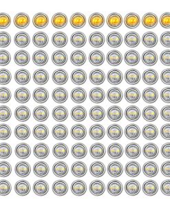 Meerkatt (Paquete de 100) Mini luz indicadora redonda de