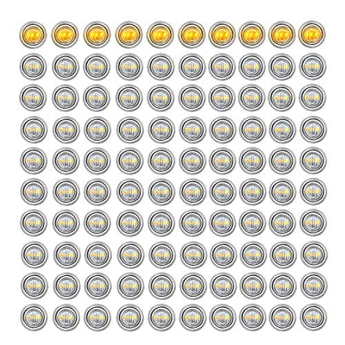 Meerkatt (Paquete de 100) Mini luz indicadora redonda de