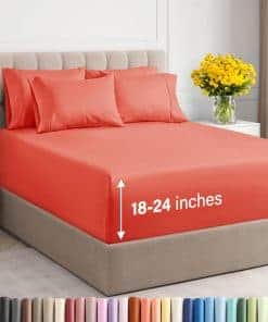 Juego de sábanas extra profundo - Juego de 6 piezas de