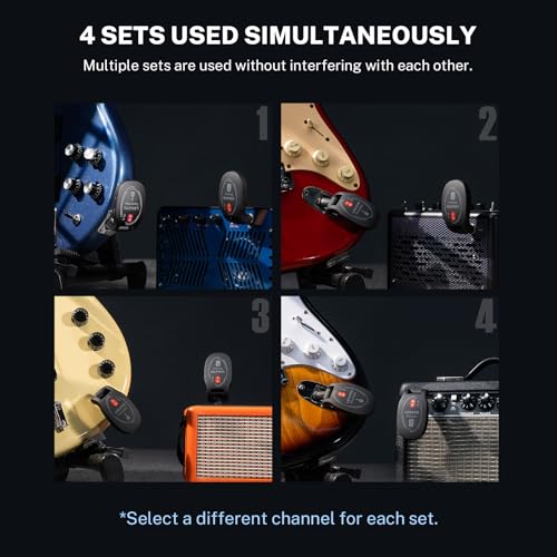 Sistema Inalámbrico de Guitarra LEKATO Transmisor Receptor - Imagen 6