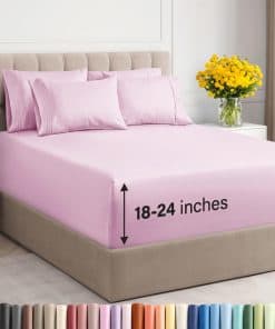 Juego de sábanas extraprofundas para cama King California -