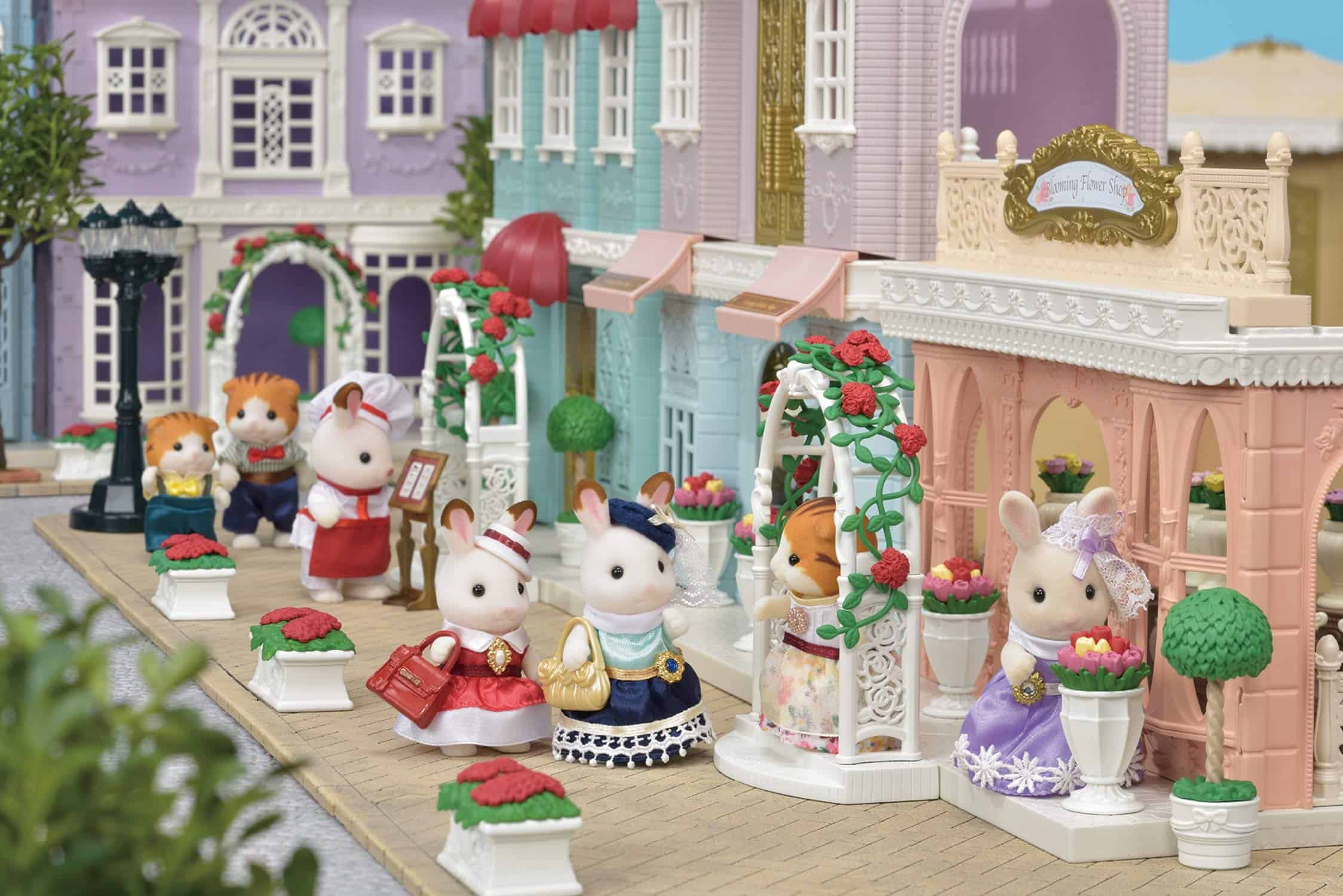 Conjunto de Jardín Floral Calico Critters - Imagen 5