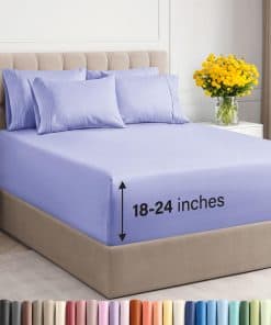 Juego de sábanas King extra profundo - Juego -Lavanda