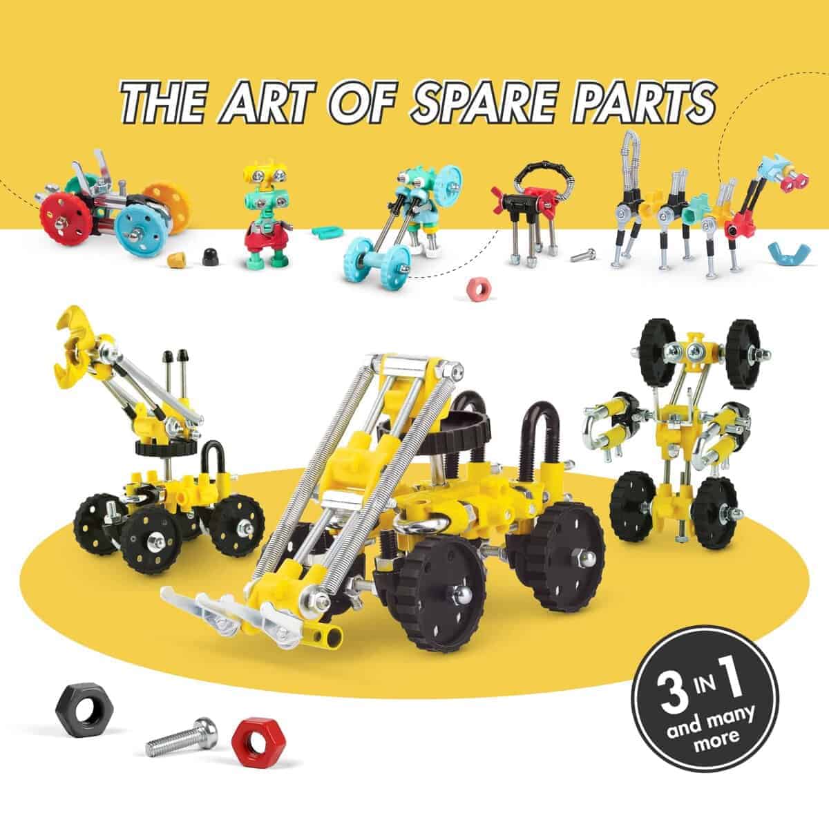 Juguete The Off Bits Build Your Own Excavator, 150+ Pzas - Imagen 8