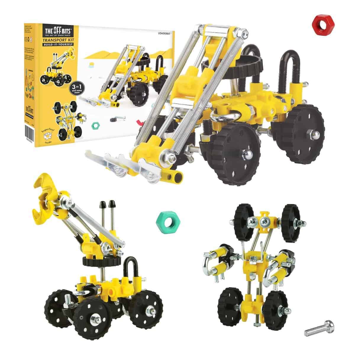 Juguete The Off Bits Build Your Own Excavator, 150+ Pzas