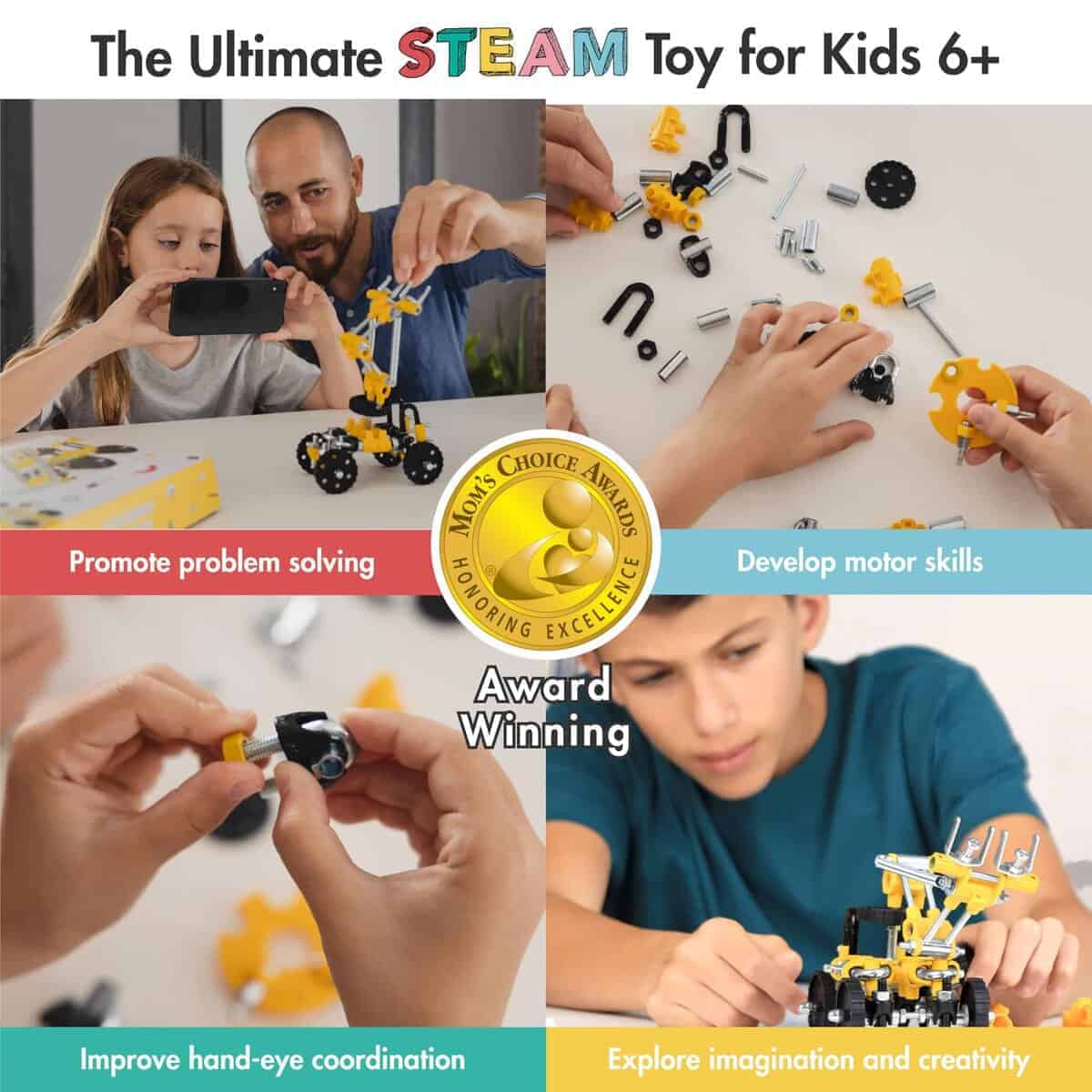 Juguete The Off Bits Build Your Own Excavator, 150+ Pzas - Imagen 3