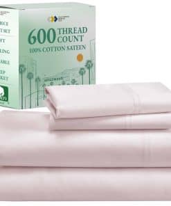 Juego de sábanas de lujo tamaño completo - 100% algodón,