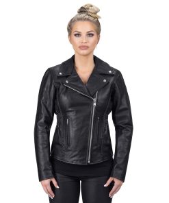 Chamarra de cuero para motocicleta Viking Cycle Classic