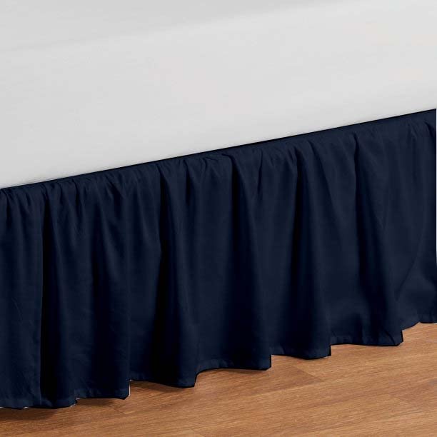 Faldón de cama con esquinas divididas y plisadas, estilo - Imagen 7