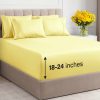 Juego de Sábanas Extra Profundas para Cama -Amarillo