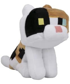 JINX Minecraft Happy Explorer Peluche de Gato Calicó,