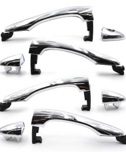 Conjunto de 8 piezas de manijas de puerta cromadas